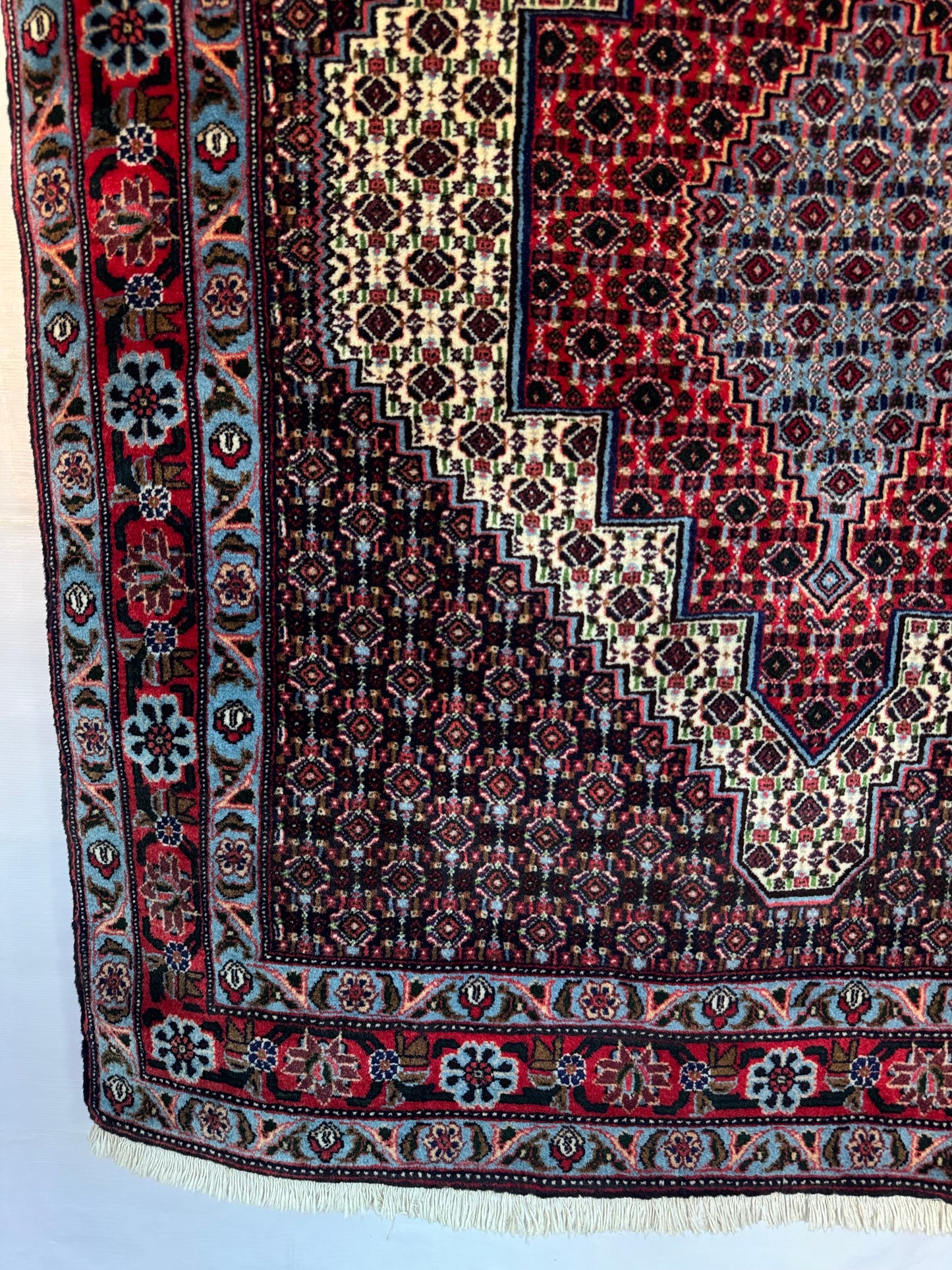 📌 RESERVED Handmade Persian Senneh Rug 156 x 132 cm | 5.1 x 4.3 ft