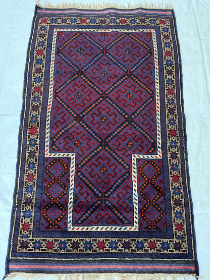 Handmade Zabol Rug 140 x 84 cm | 4.6 x 2.8 ft