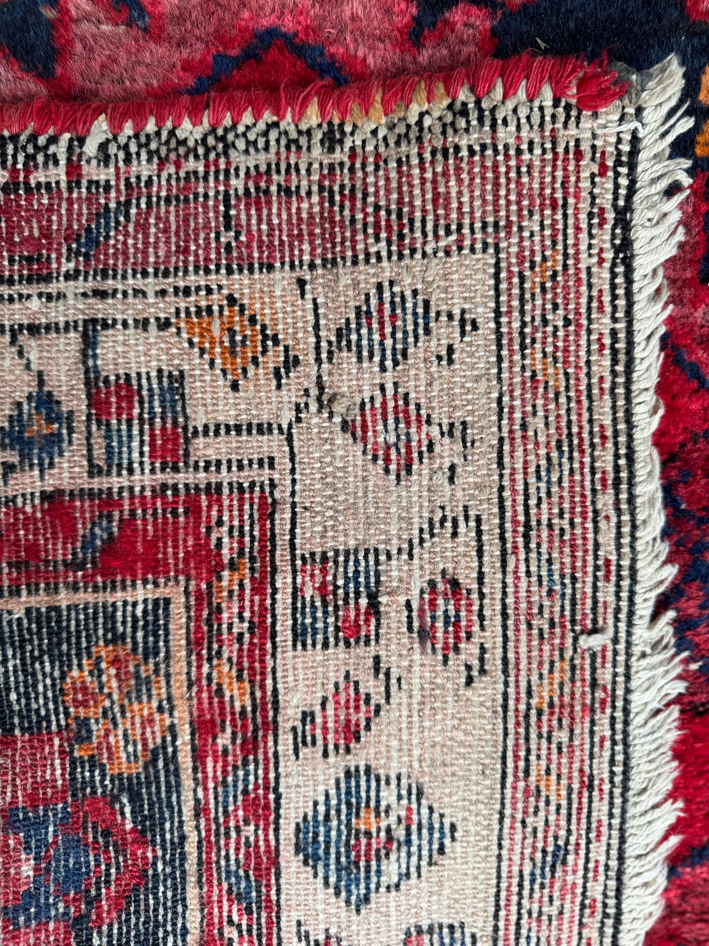 Handmade Persian Hamadan Runner 275 x 100 cm | 9.0 x 3.3 ft