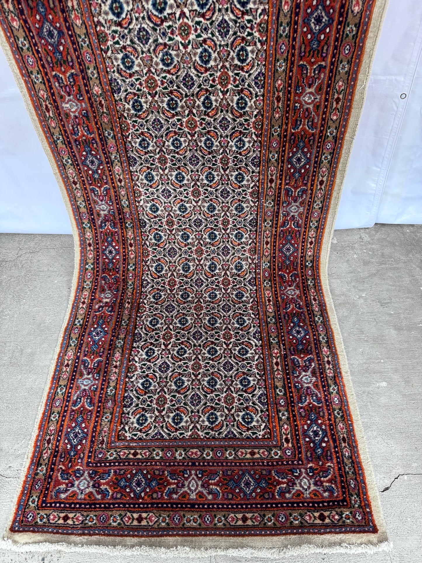 Handmade Persian Muod Runner 290 x 80 cm | 9.5 x 2.62