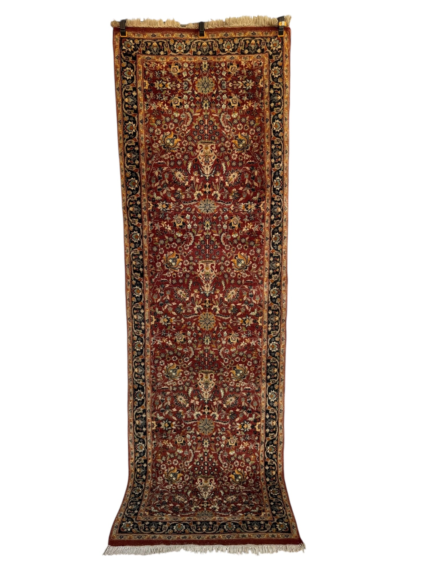 Handmade Persian Sarouk Runner 254 x 79 cm | 8.3 x 2.6 ft