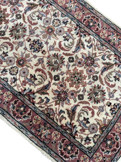 Handmade Indo Tabriz Rug 150 x 85 cm | 4.9 x 2.8 ft