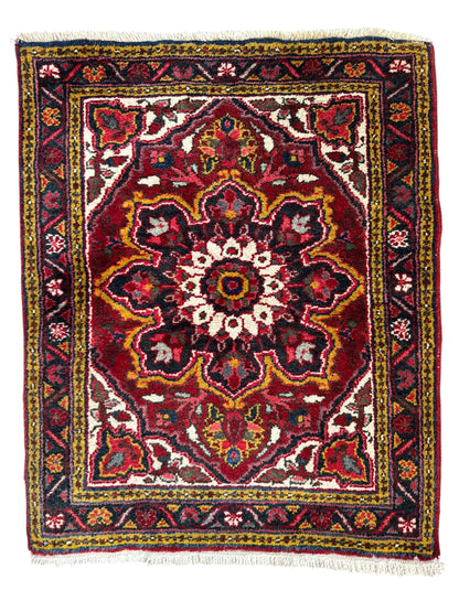 📌 RESERVED Handmade Persian Heriz Rug 100 x 78 cm | 3.3 x 2.6 ft