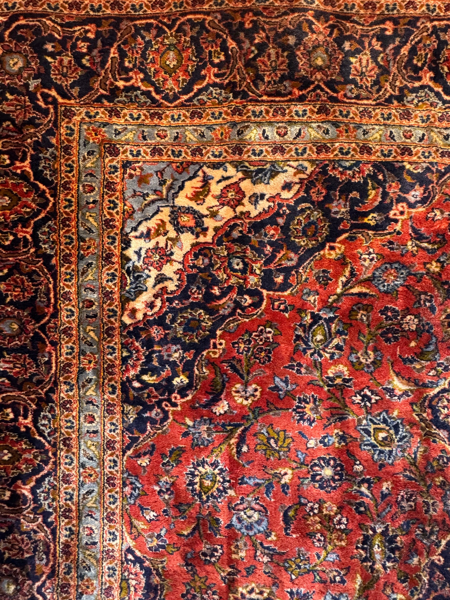 Handmade Persian Kashan 350 x 250 cm | 11.48 x 8.2 ft