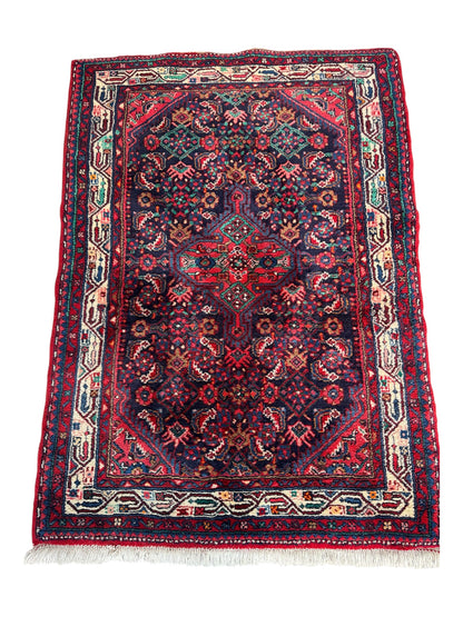 📌 RESERVED Handmade Persian Jozan Rug
145 x 100 cm | 4.76 x 3.28 ft
