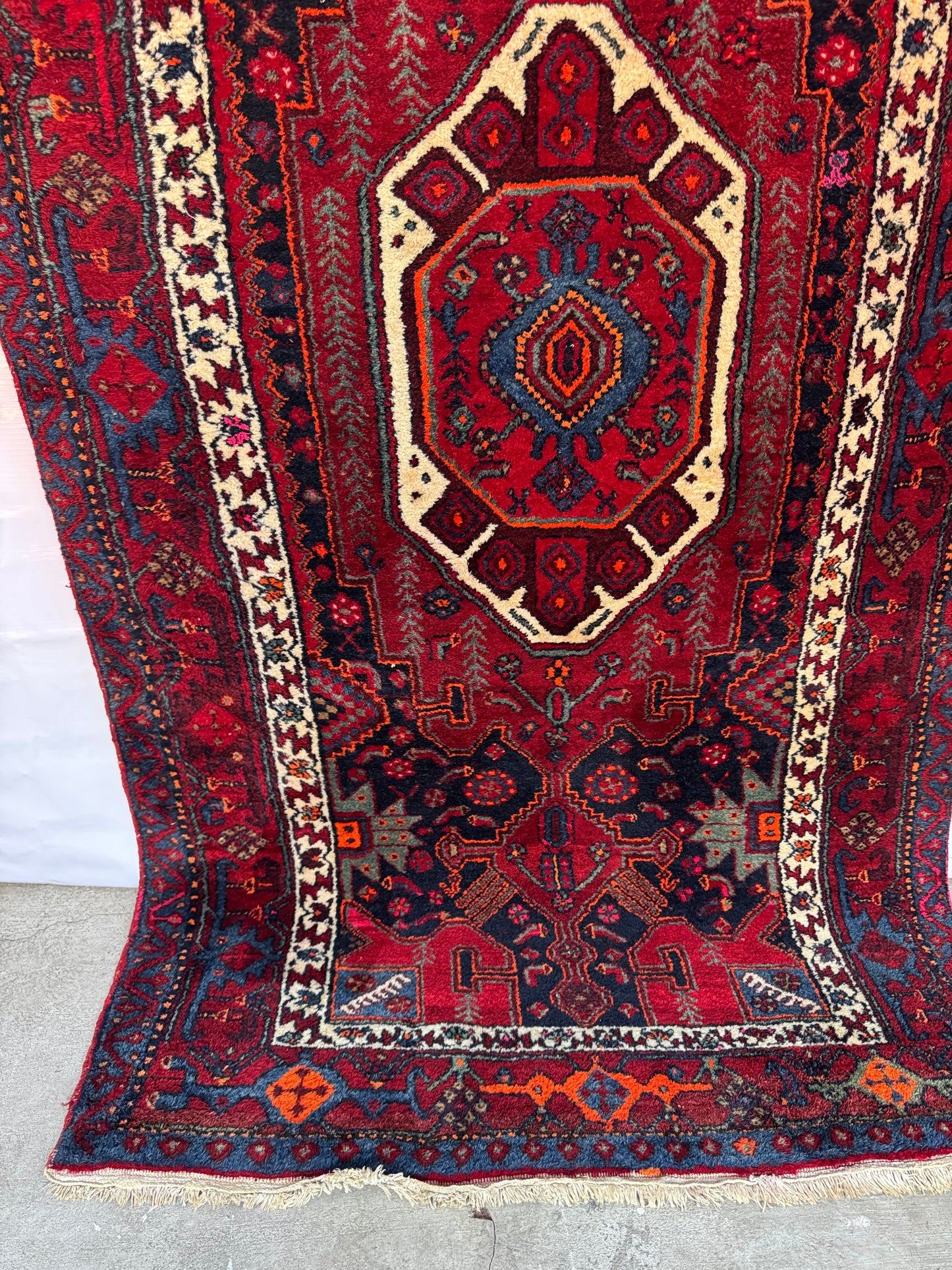 Handmade Persian Hamadan 260 x 125 cm | 8.53 x 4. 1 ft