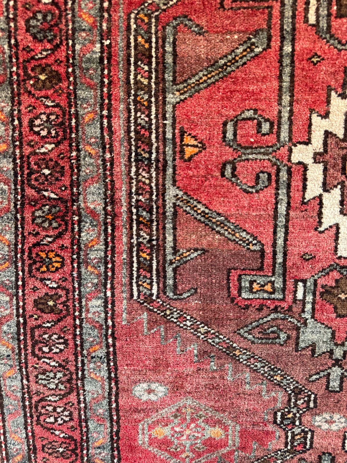 Handmade Persian Hamadan Runner 280 x 108 cm | 9.2 x 3.5 ft