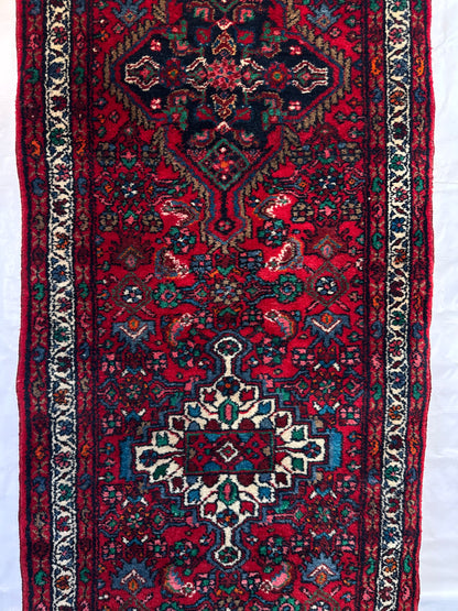 Handmade Persian Jozan Runner 333 x 90 cm | 11 x 3 ft