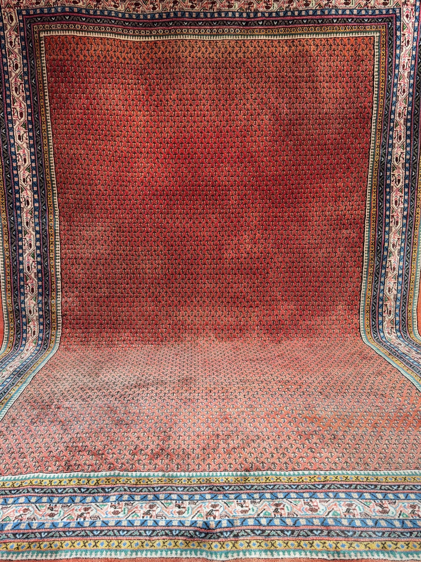 Handmade Persian Sarouk Mir 380 x 265 cm | 12.47 x 8.69 ft