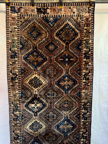 Handmade Persian Yalameh Runner 188 x 84 cm | 6.17 x 2.76 ft