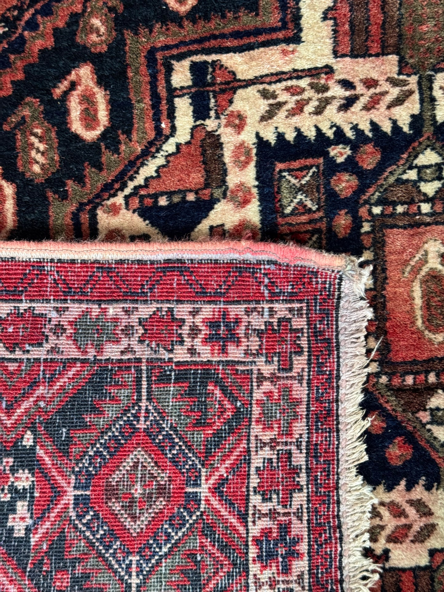 📌 RESERVED Handmade Persian Afshar Rug 194 x 156 cm | 6.4 x 5.1 ft
