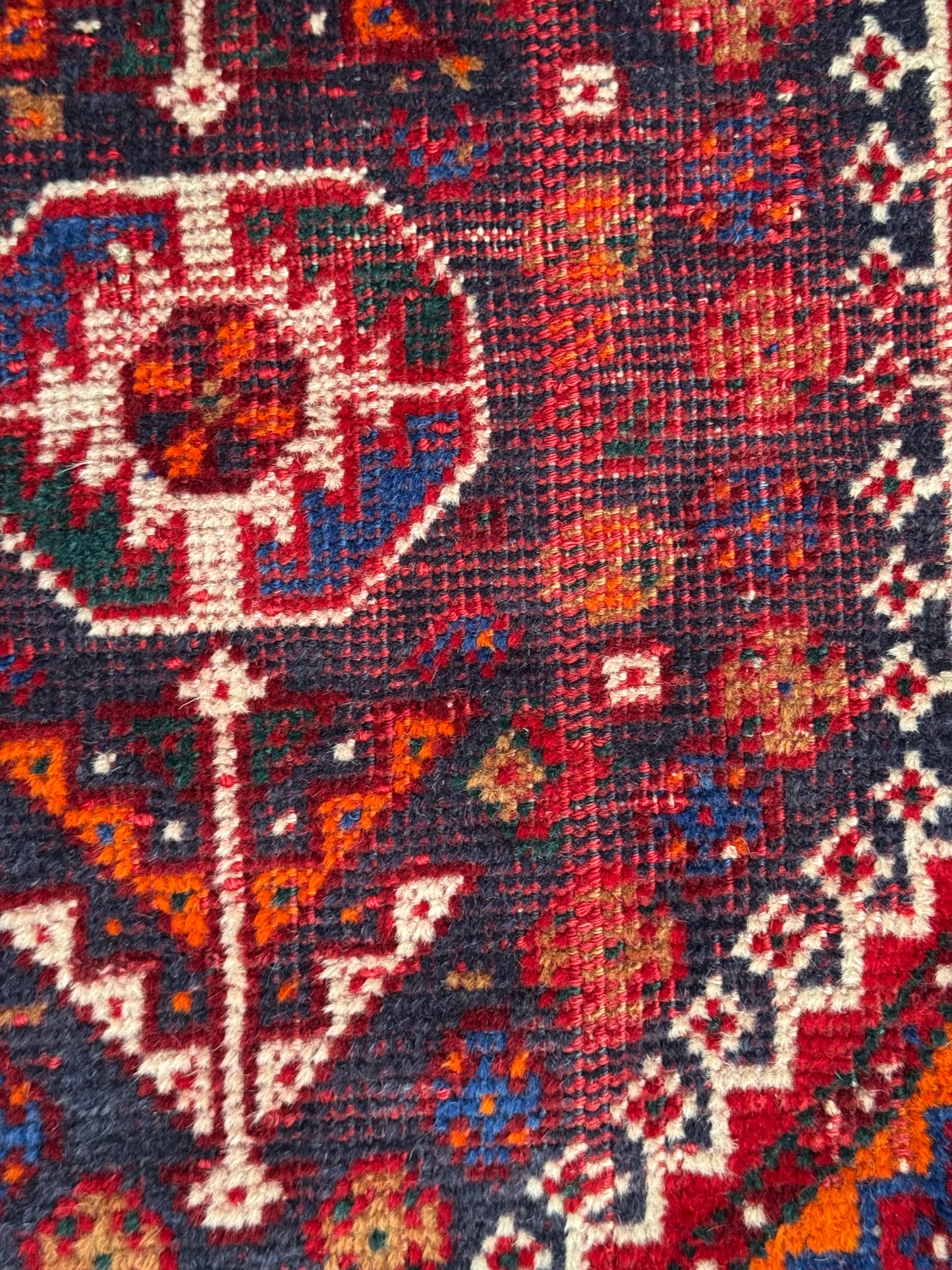 📌 RESERVED Handmade Persian Shiraz 113 x 77 cm | 3.71 x 2.53 ft