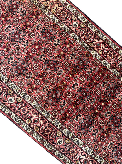 Handmade Persian Bidjar Runner 247 x 71 cm | 8.1 x 2.33 ft
