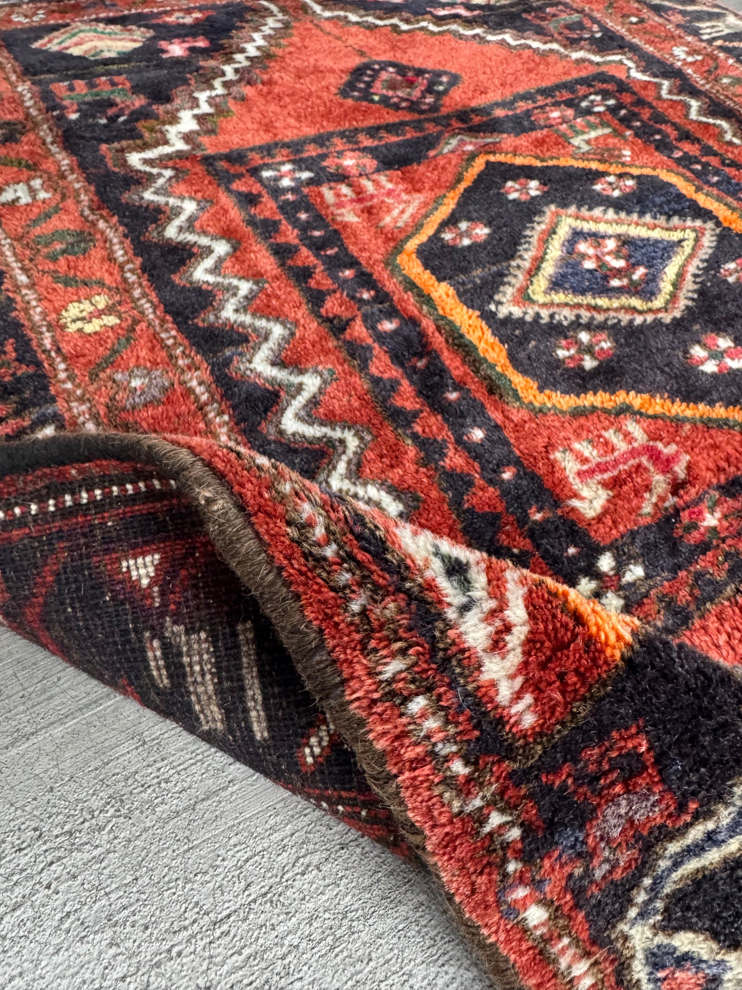 Handmade Persian Hamadan Rug 150 x 95 cm | 4.92 x 3.12 ft