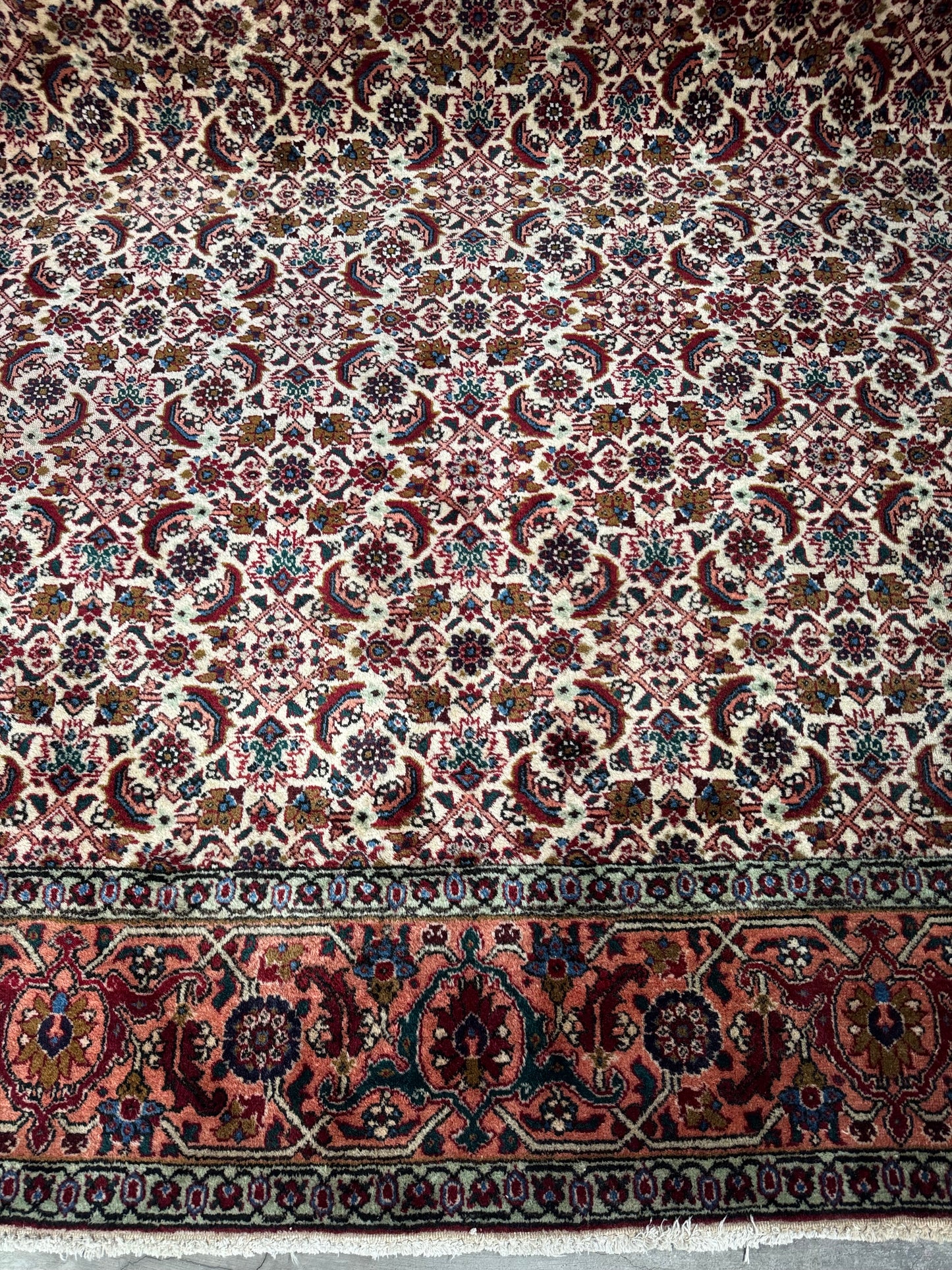 Handmade Persian Tabriz 398 x 300 cm | 13 x 9.84 ft