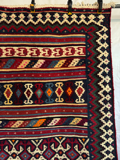Handmade Cicim Kilim 186 x 116 cm | 6.1 x 3.81 ft
