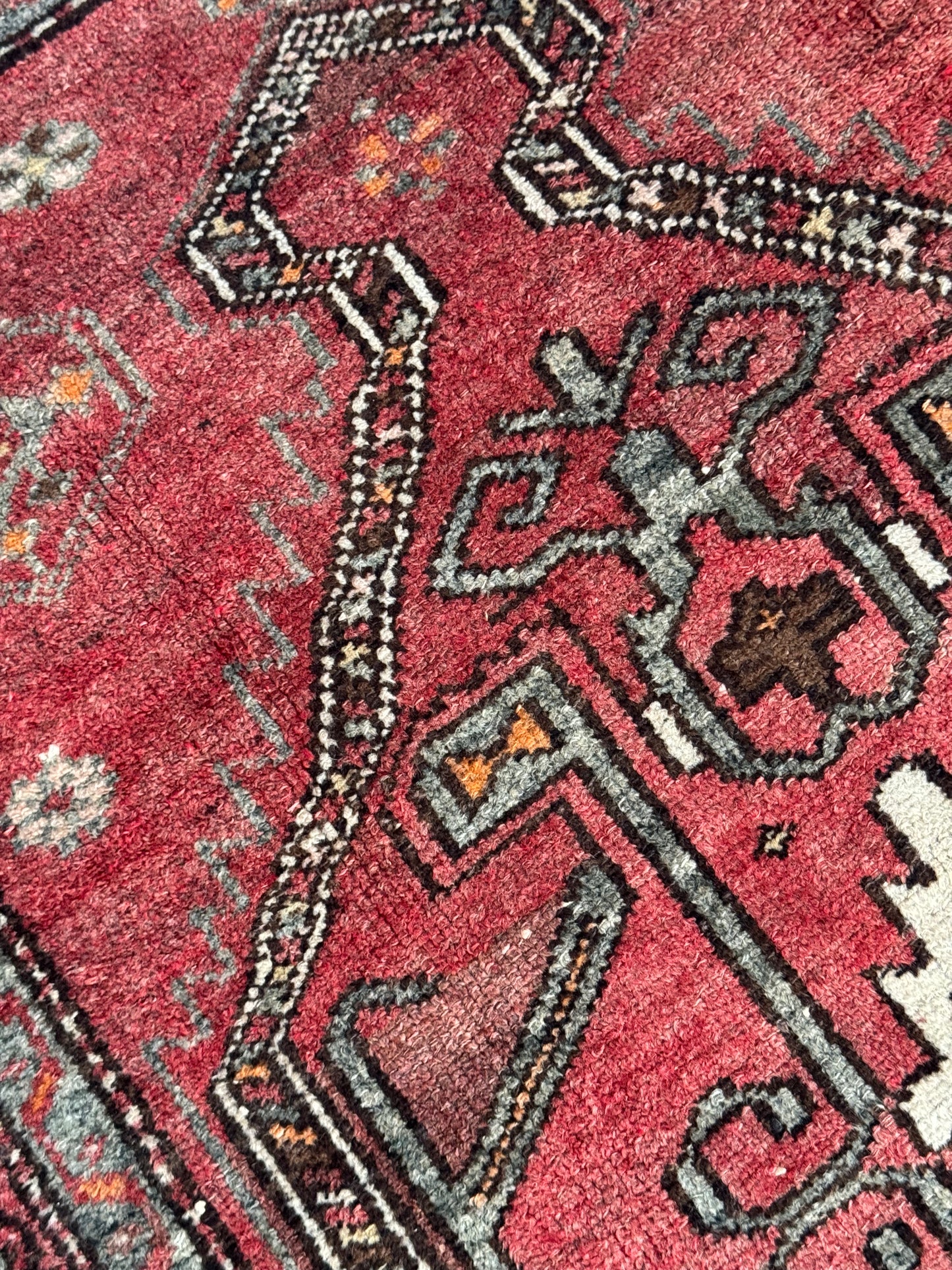 Handmade Persian Hamadan Runner 280 x 108 cm | 9.2 x 3.5 ft
