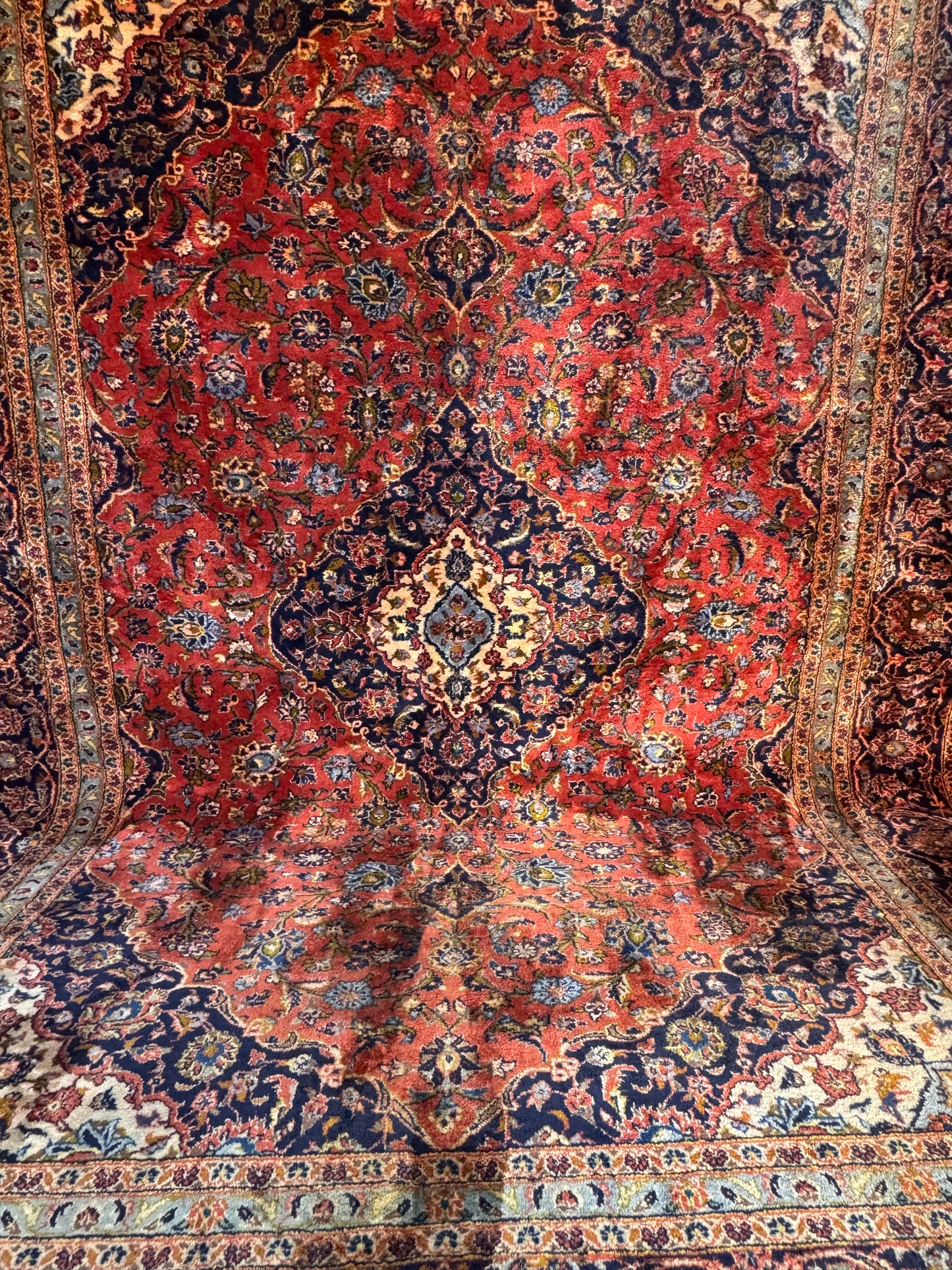 Handmade Persian Kashan 350 x 250 cm | 11.48 x 8.2 ft