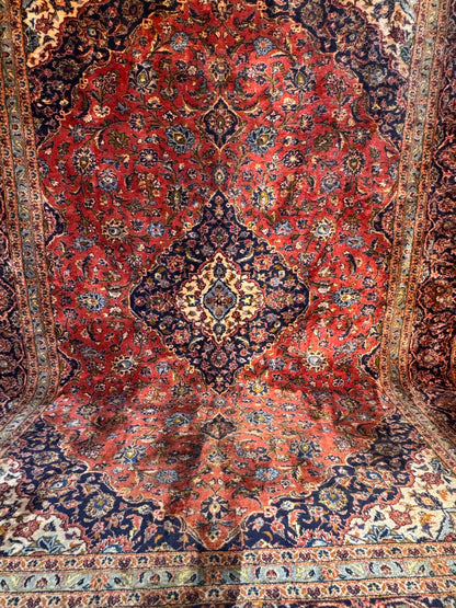 Handmade Persian Kashan 350 x 250 cm | 11.48 x 8.2 ft