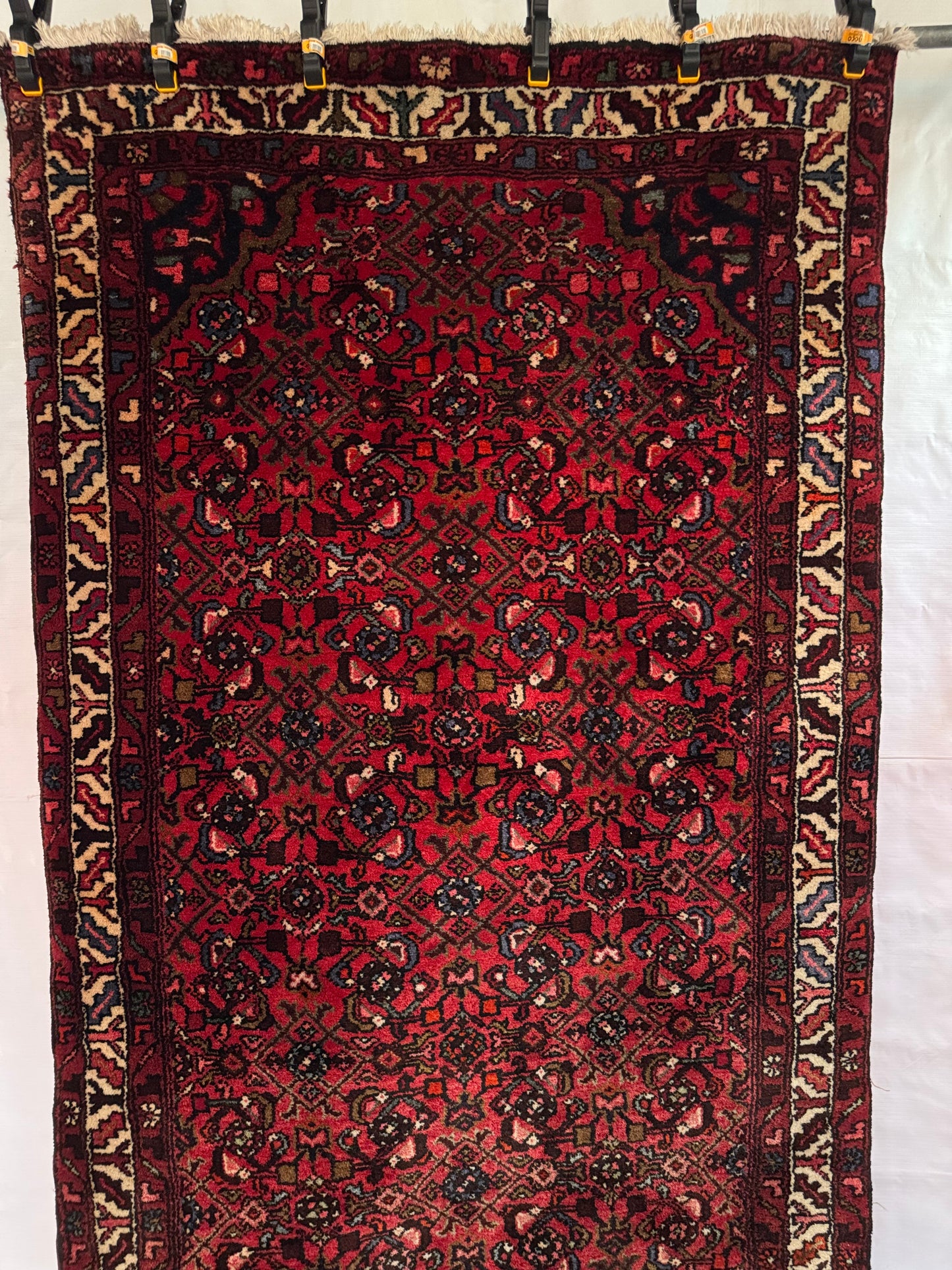 Handmade Persian Hosseinabad Runner 350 x 115 cm | 11.5 x 3.8 ft