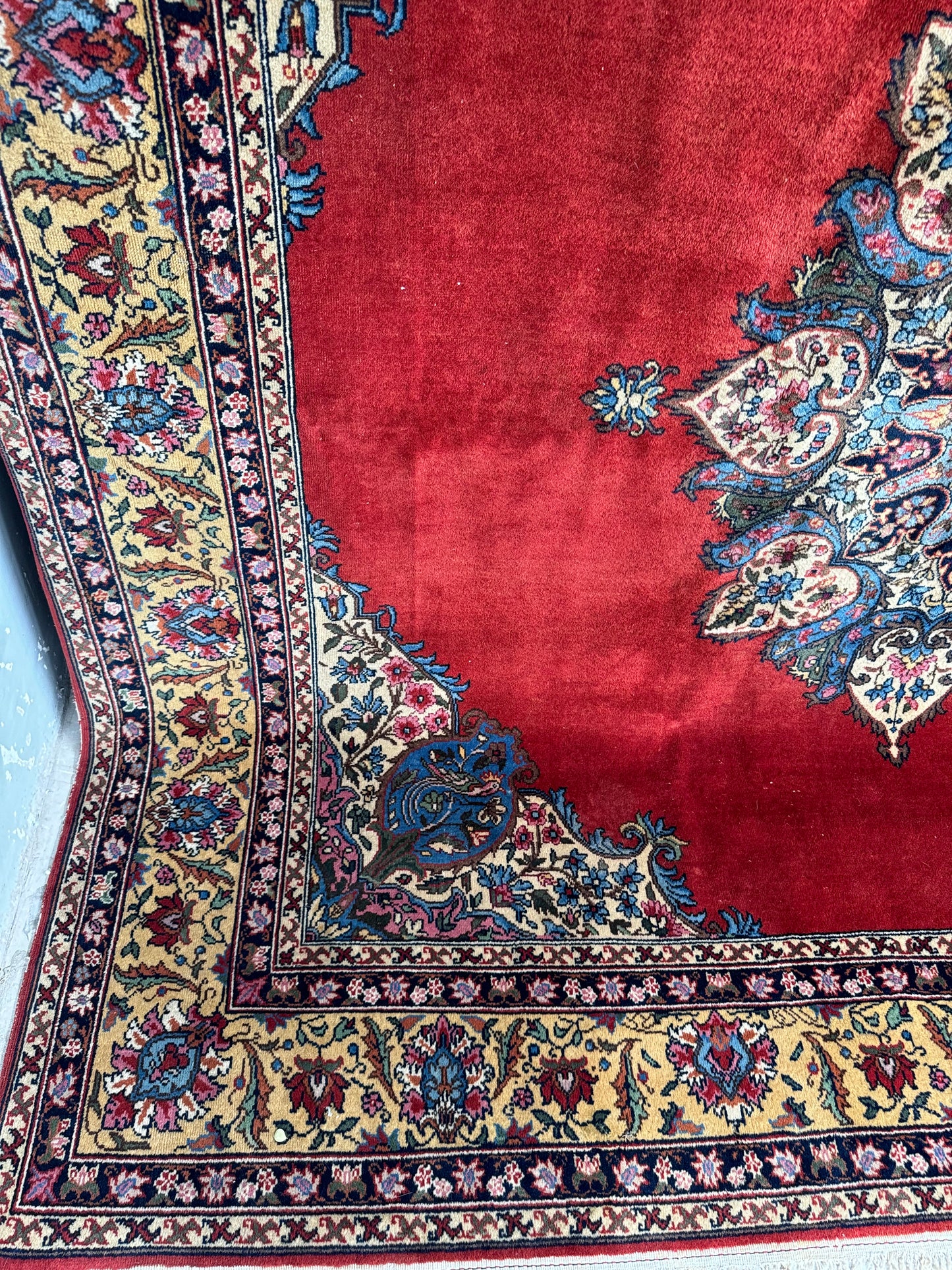 Handmade Romainian Rug 300 x 300 cm | 9.84 x 9.84 ft