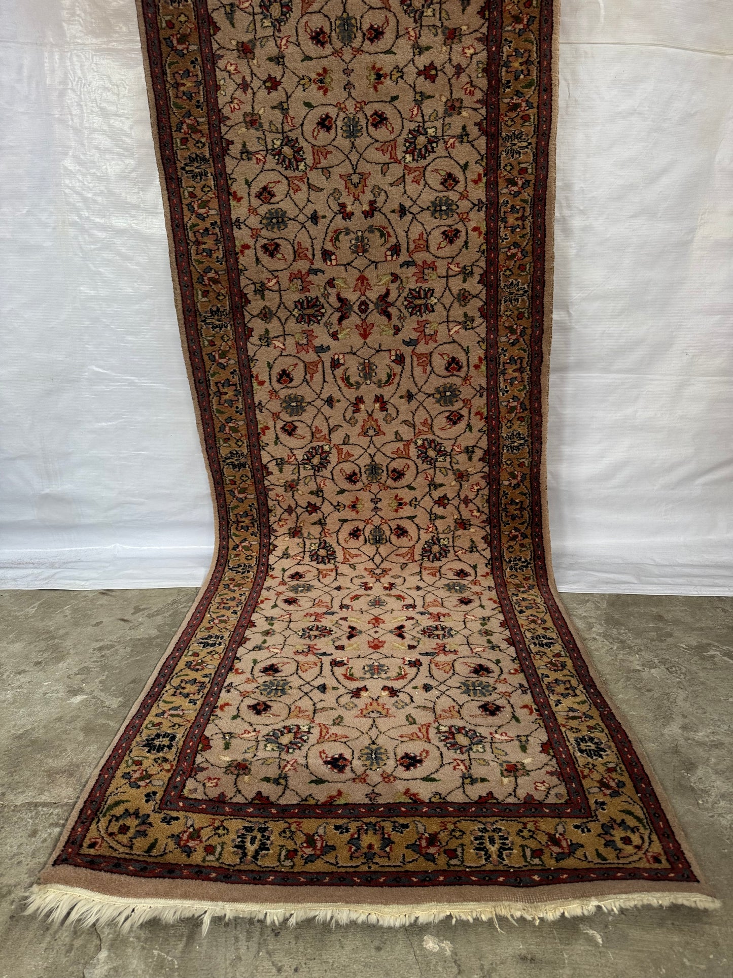 Handmade Indo Tabriz Runner 300 x 79 cm | 9.8 x 2.6 ft