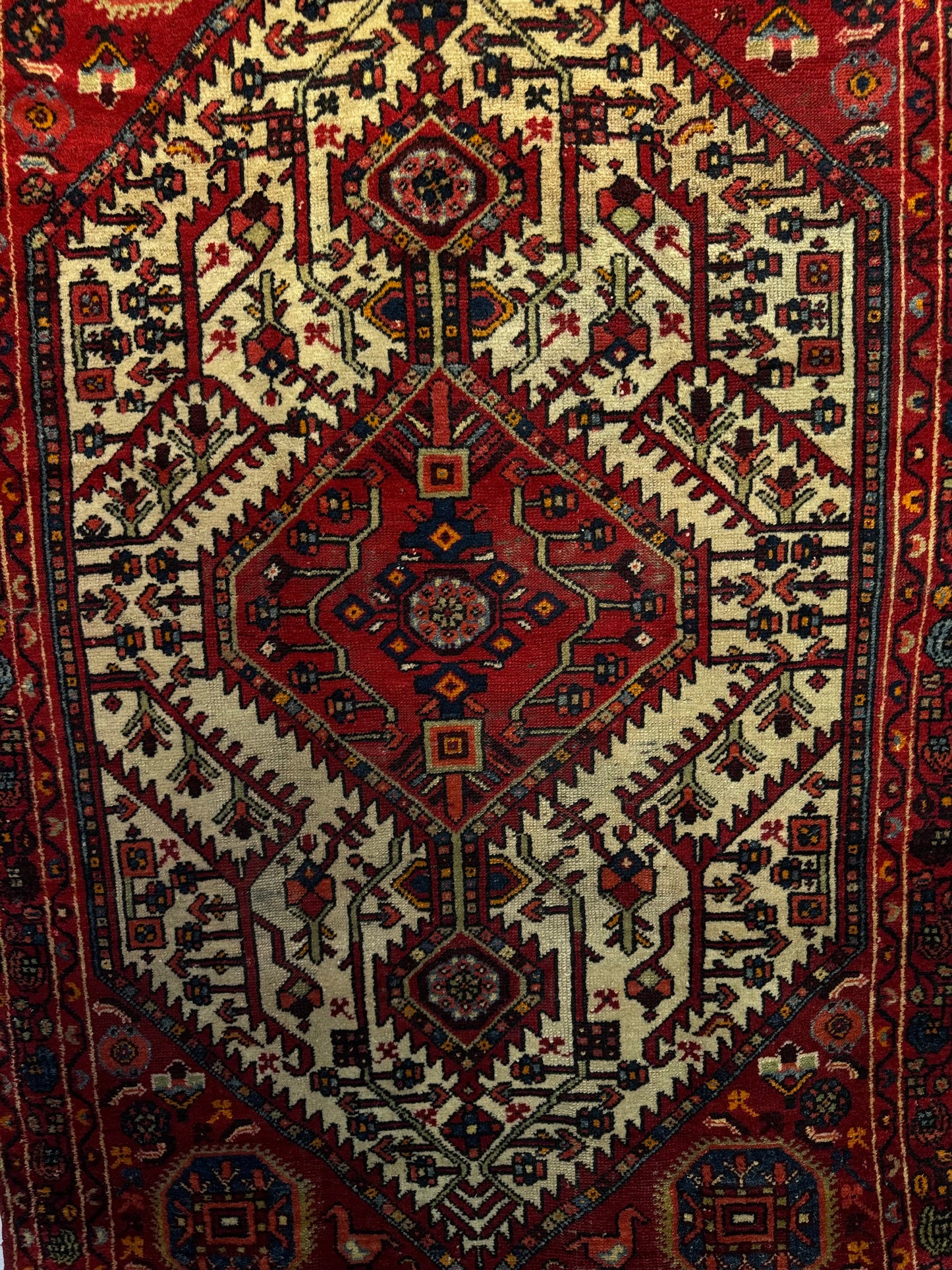 Handmade Persian Hamadan Rug 228 x 136 cm | 7.5 x 4.5 ft