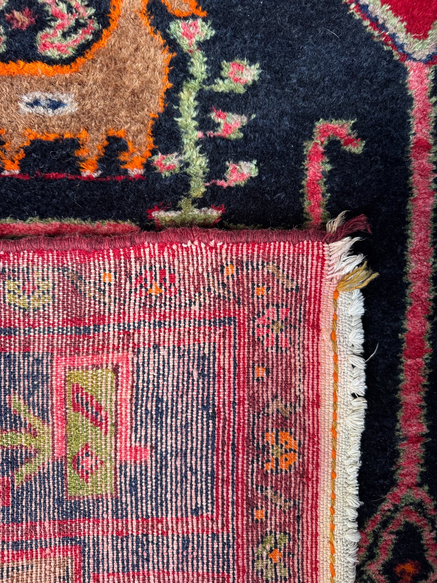 📌 RESERVED Handmade Persian Hamadan 290 x 149 cm | 9.5 x 5 ft