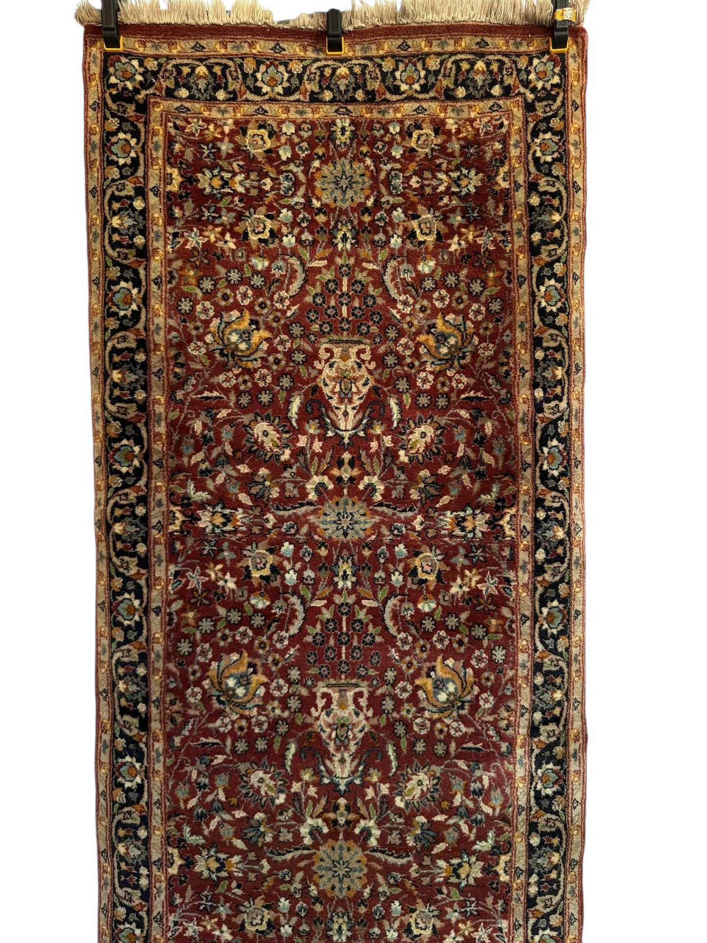 Handmade Persian Sarouk Runner 254 x 79 cm | 8.3 x 2.6 ft
