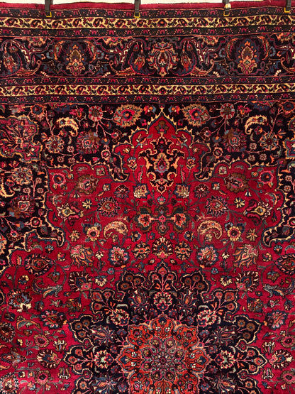 📌 RESERVED Handmade Persian Mashad Rug 390 x 290 cm | 12.8 x 9.5 ft