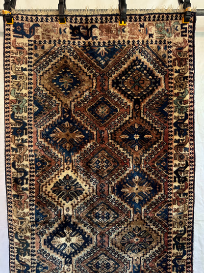 Handmade Persian Yalameh Runner 188 x 84 cm | 6.17 x 2.76 ft
