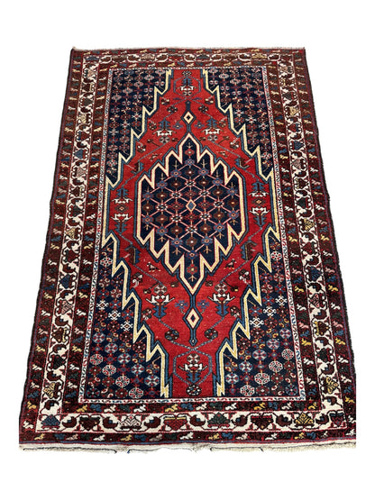 Handmade Persian Mazlaghan 200 x 130 cm | 6.56 x 4.27 ft