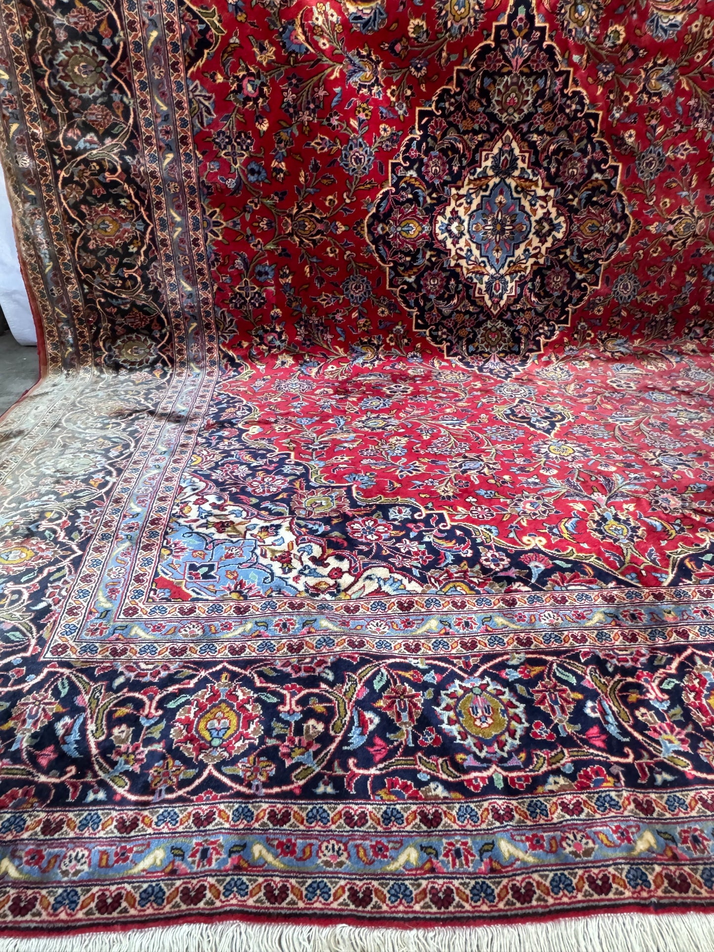 Handmade Persian Kashan 350 x 246 cm | 11.48 x 8.07 ft