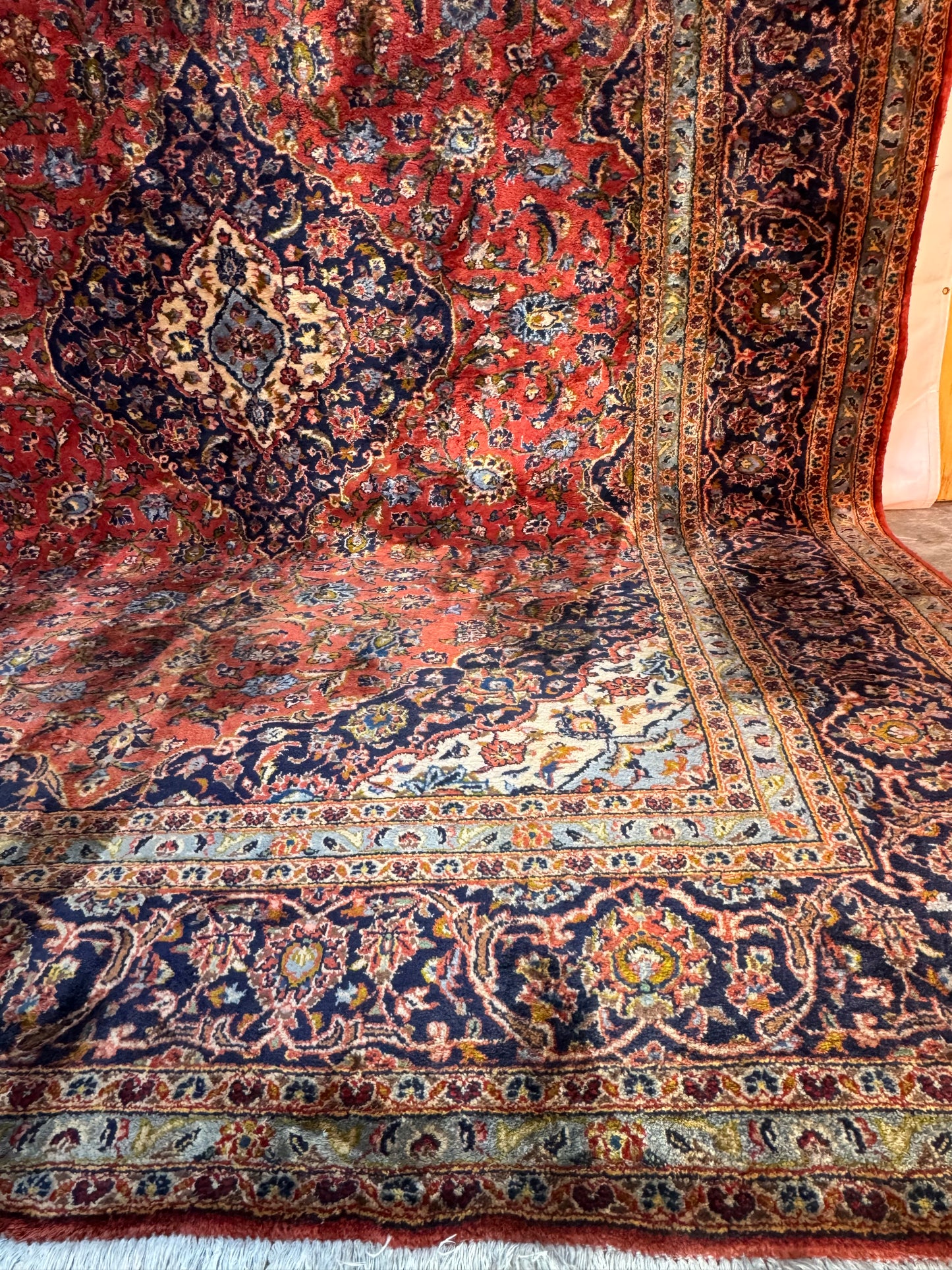 Handmade Persian Kashan 350 x 250 cm | 11.48 x 8.2 ft