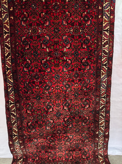 Handmade Persian Hosseinabad Runner 350 x 115 cm | 11.5 x 3.8 ft