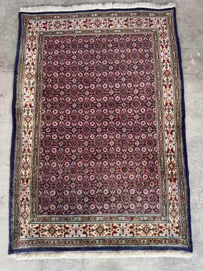 Handmade Persian Moud Rug150 x 105 cm | 4.9 x 3.4 ft