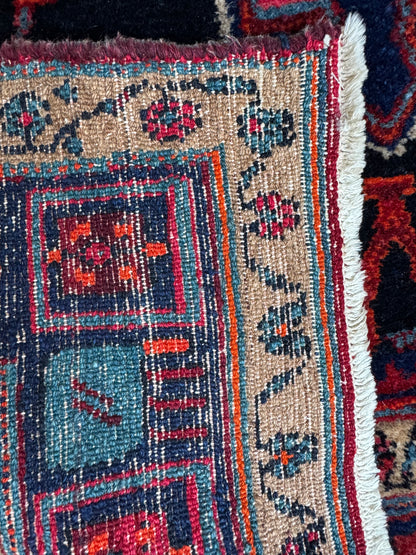 Handmade Persian Hamadan Rug 225 x 130 cm | 7.38 x 4.27 ft