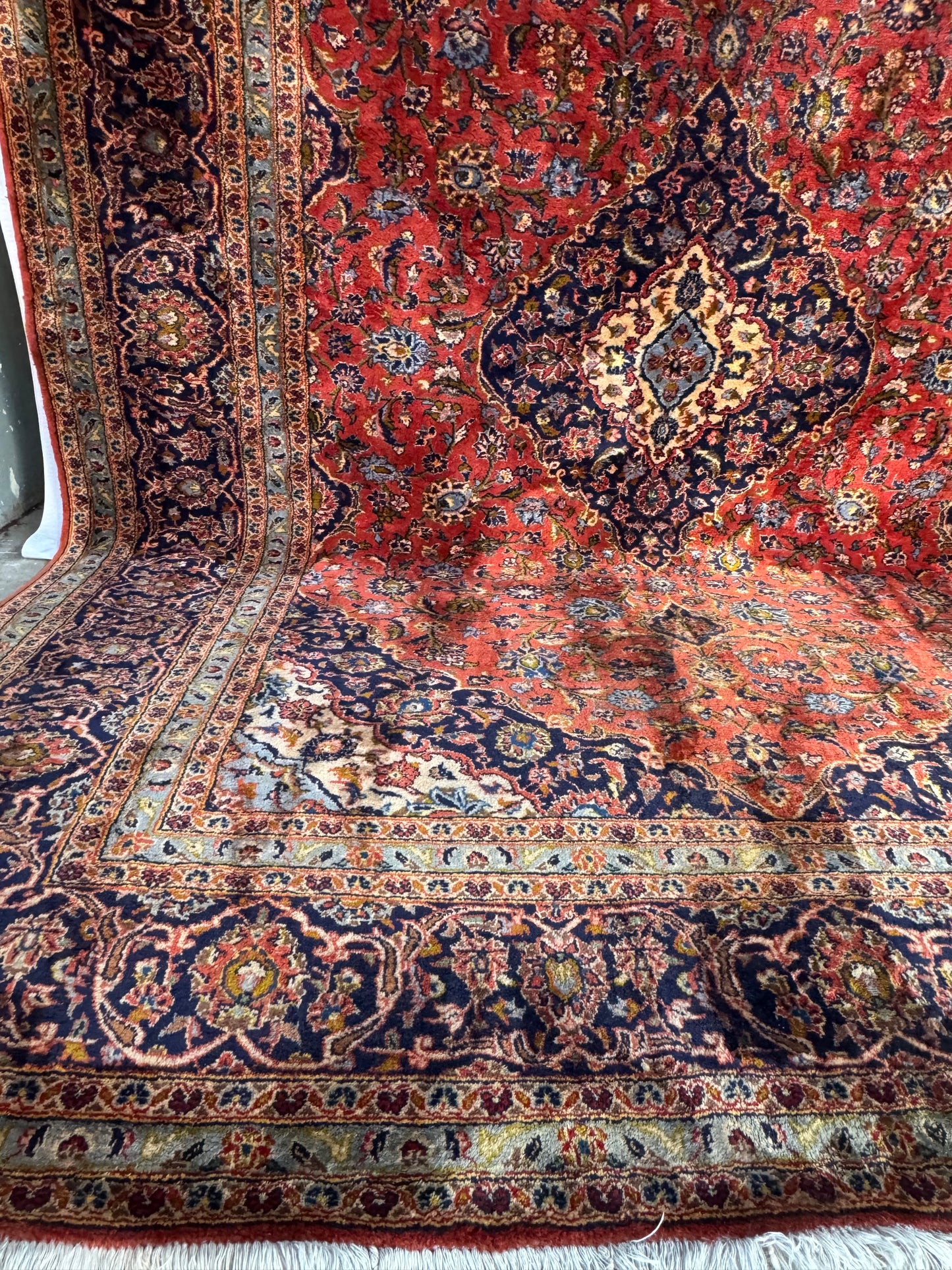 Handmade Persian Kashan 350 x 250 cm | 11.48 x 8.2 ft
