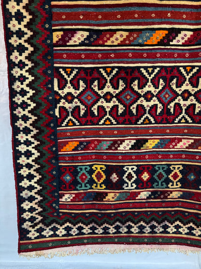 Handmade Cicim Kilim 186 x 116 cm | 6.1 x 3.81 ft