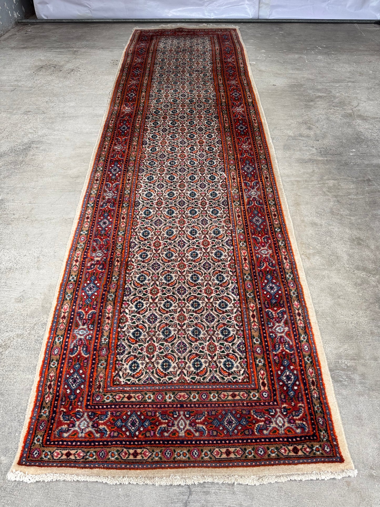 Handmade Persian Muod Runner 290 x 80 cm | 9.5 x 2.62