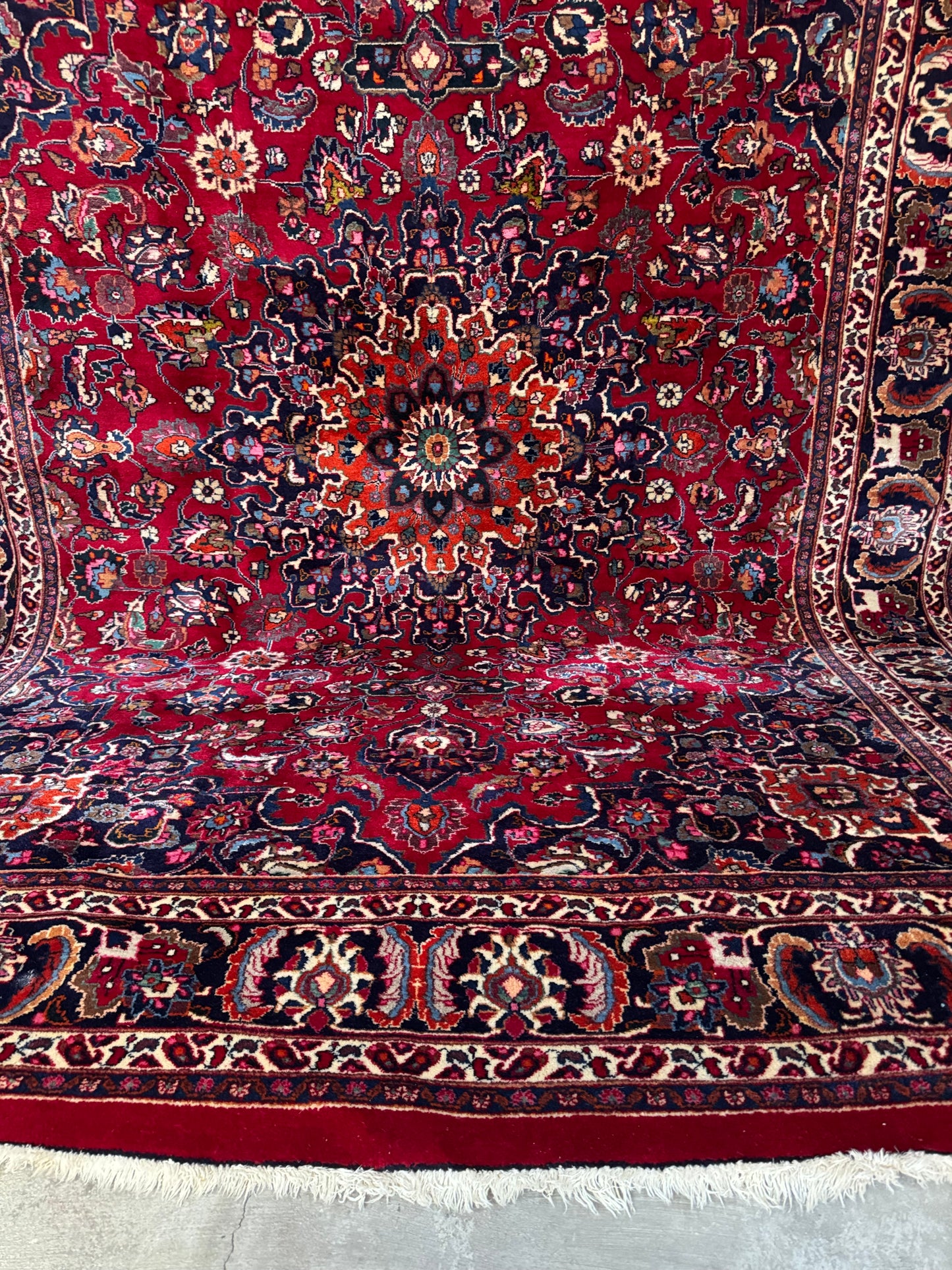 Handmade Persian Mashad 338 x 246 cm | 11.09 x 8.07 ft