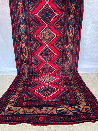 Handmade Persian Chennar Runner 310 x 107 cm | 10.17 x 3.51 ft 