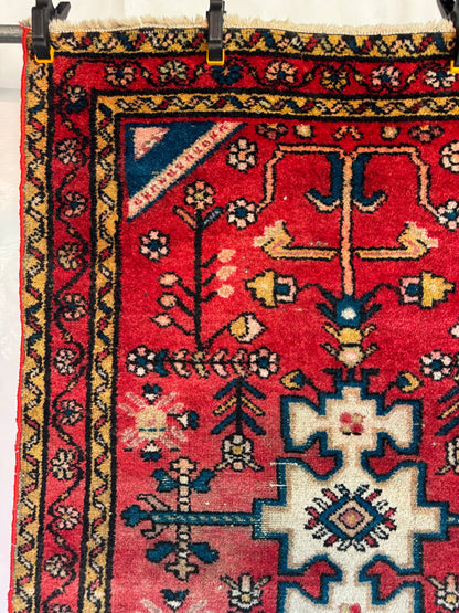 Handmade Persian Hamadan Rug 145 x 103 cm | 4.8 x 3.4 ft