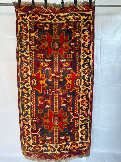 Handmade Bashir Rug 196 x 100 cm | 6.43 x 3.28 ft