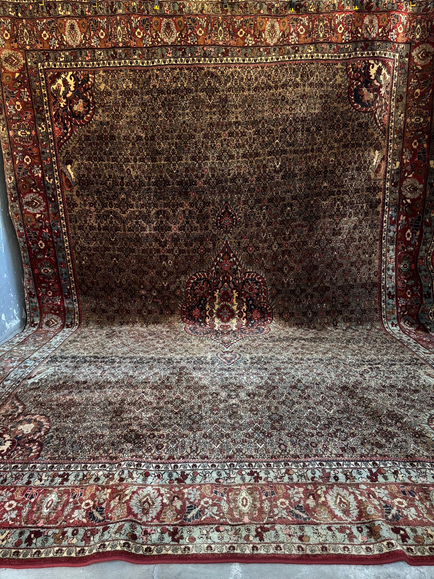 📌 RESERVED Handmade Persian Bidjar 410 x 305 cm | 13.5 x 10 ft