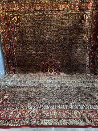 📌 RESERVED Handmade Persian Bidjar 410 x 305 cm | 13.5 x 10 ft