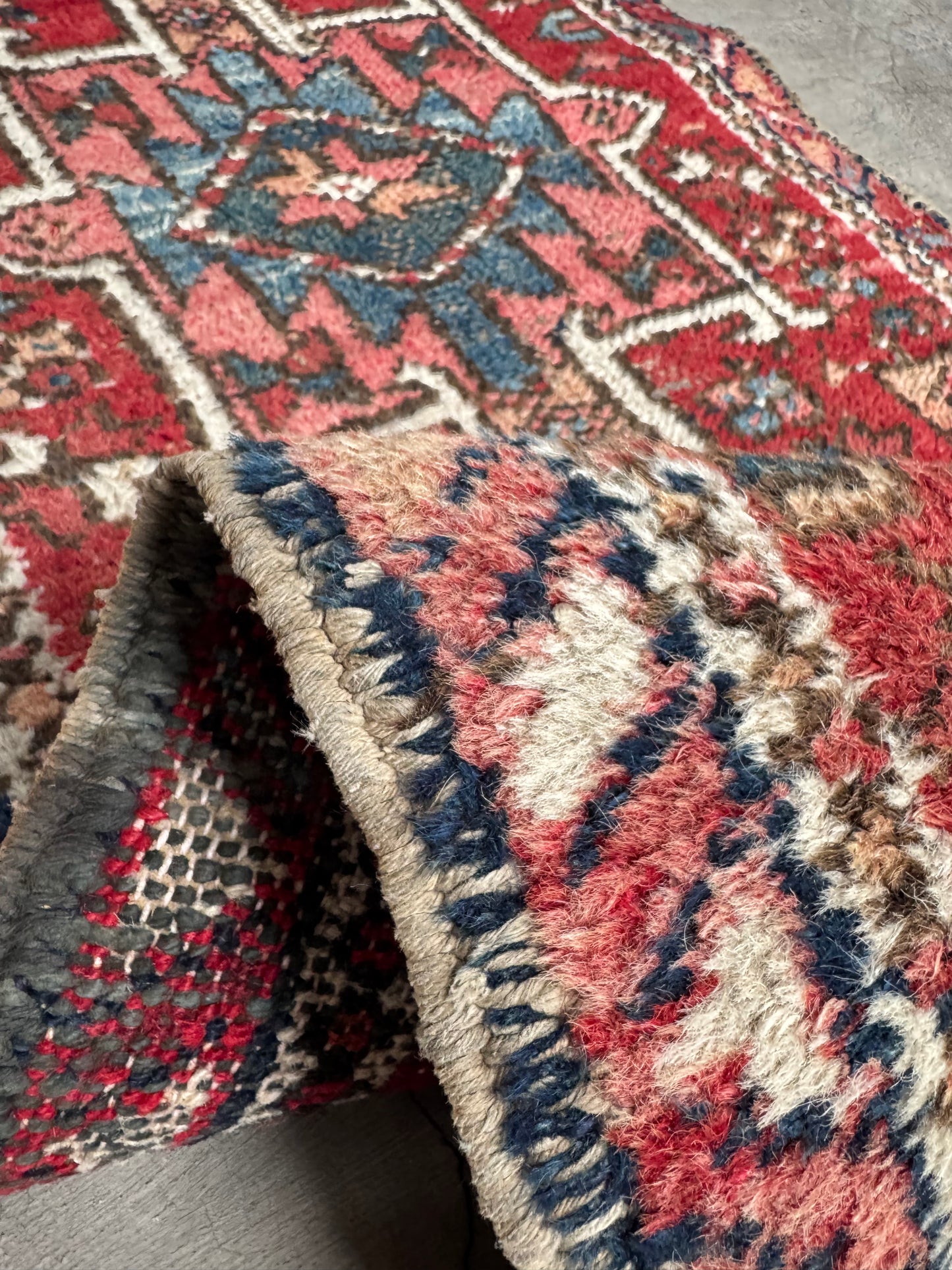Handmade Persian Karaja Runner 210 x 63 cm | 6.89 x 2.07 ft