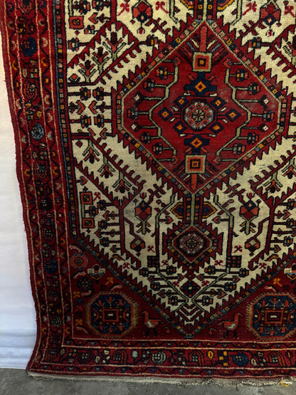 Handmade Persian Hamadan Rug 228 x 136 cm | 7.5 x 4.5 ft