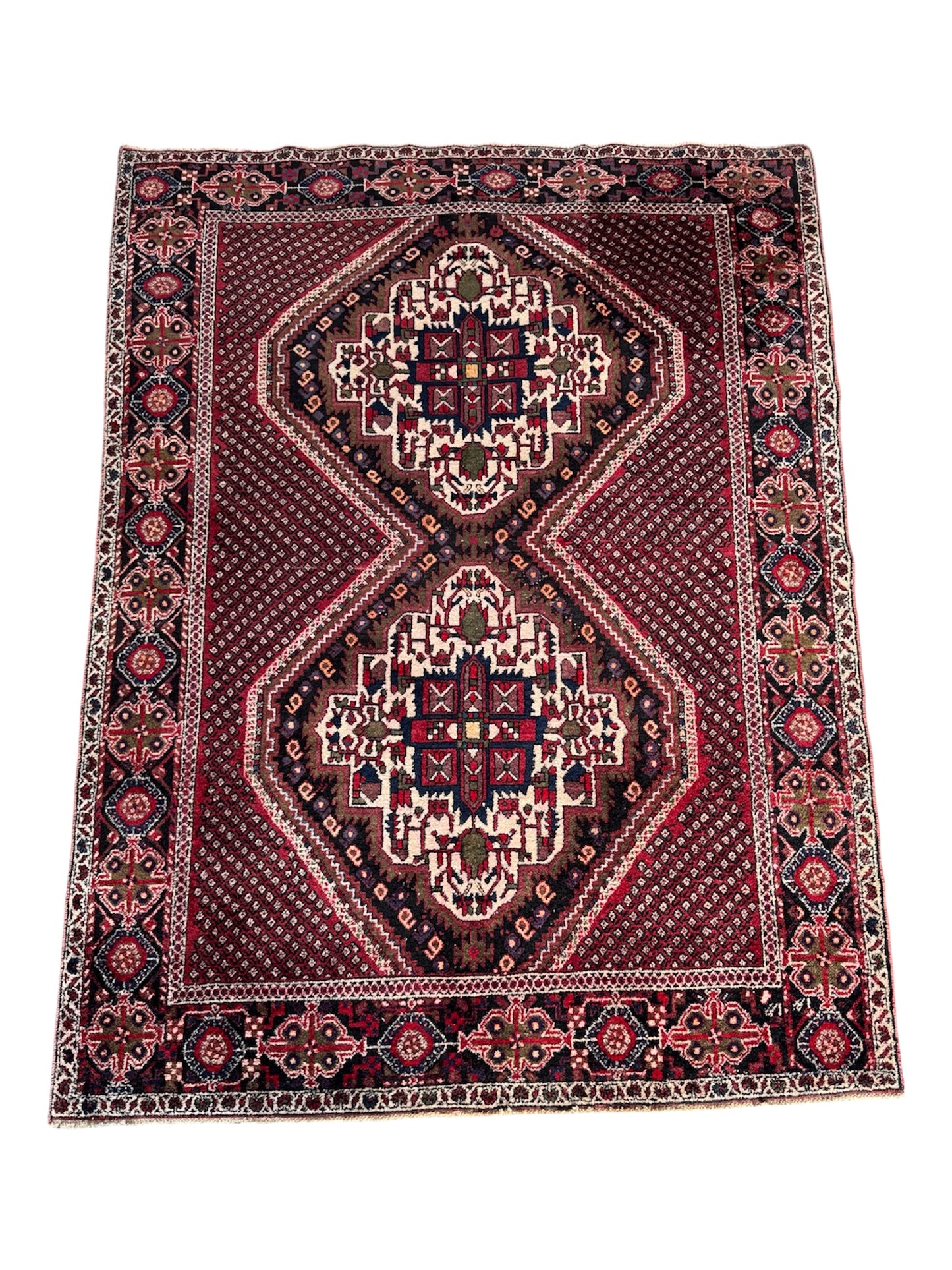 Handmade Persian Afshar 180 x 135 cm | 5.91 x 4.43 ft