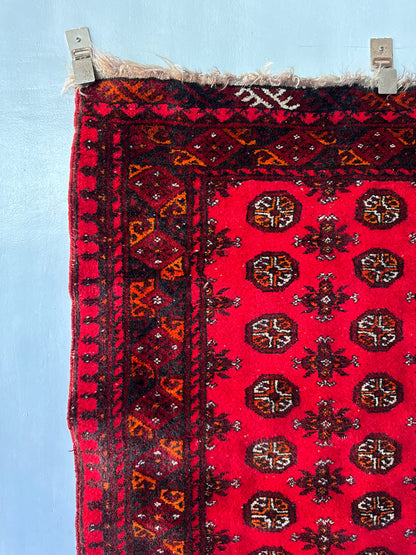 Handmade Afghan Kunduz 4.2 x 2.8 ft